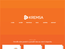Tablet Screenshot of kremsa.sk